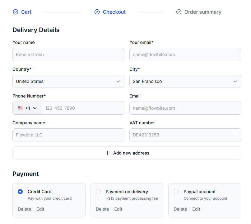 Confirm order and wait for invoice