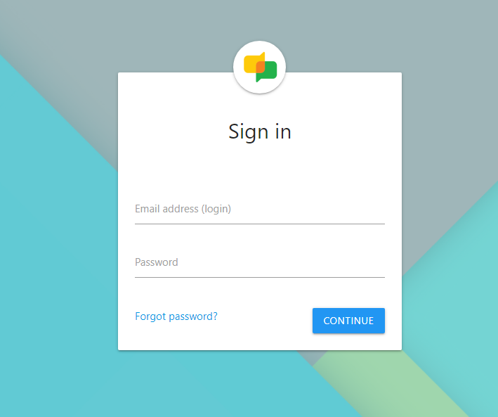 Login Page: Secure system access with clean Material UI