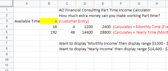 Original Excel source for calculator